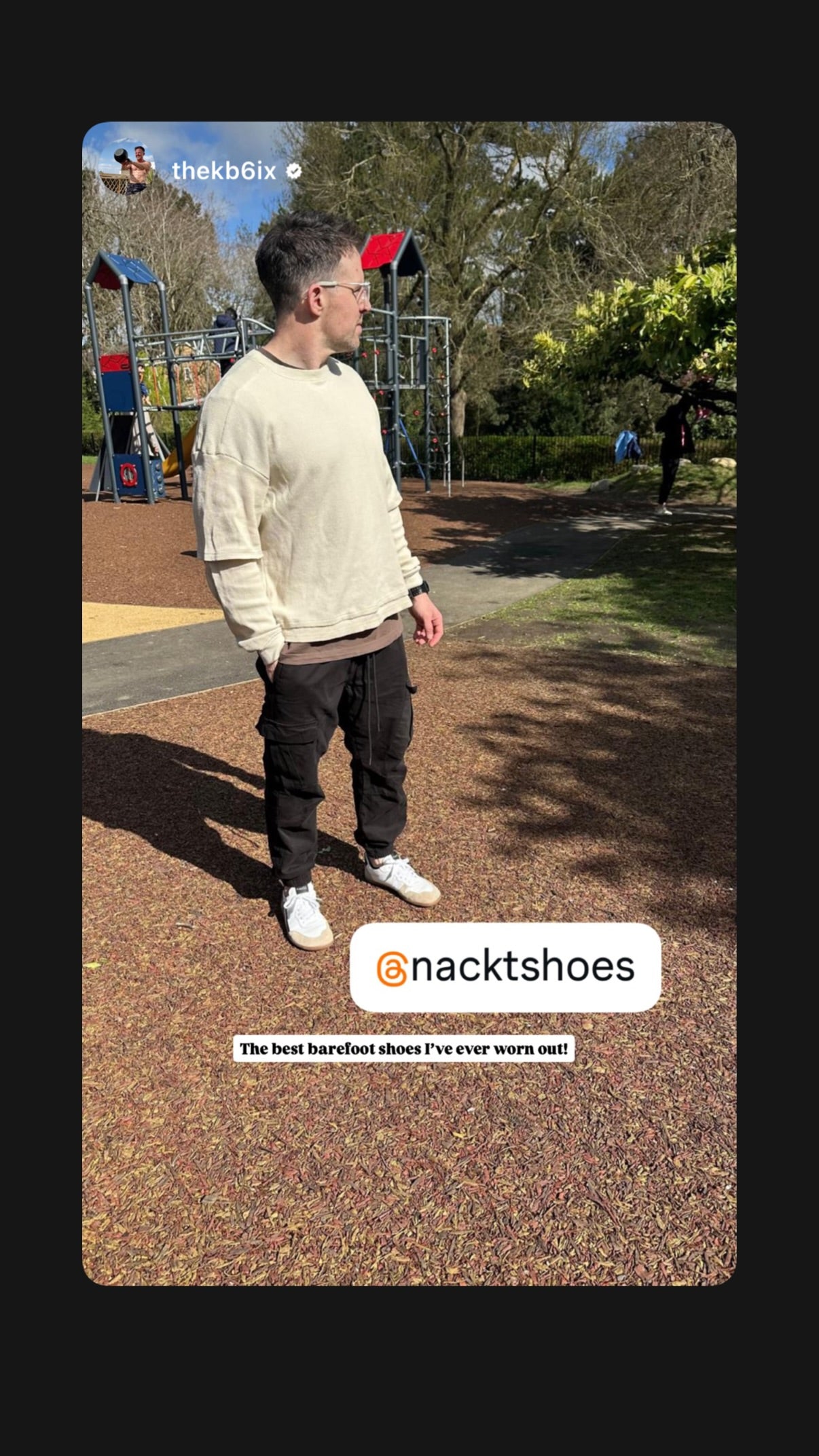 Customer testimonial shared on Instagram