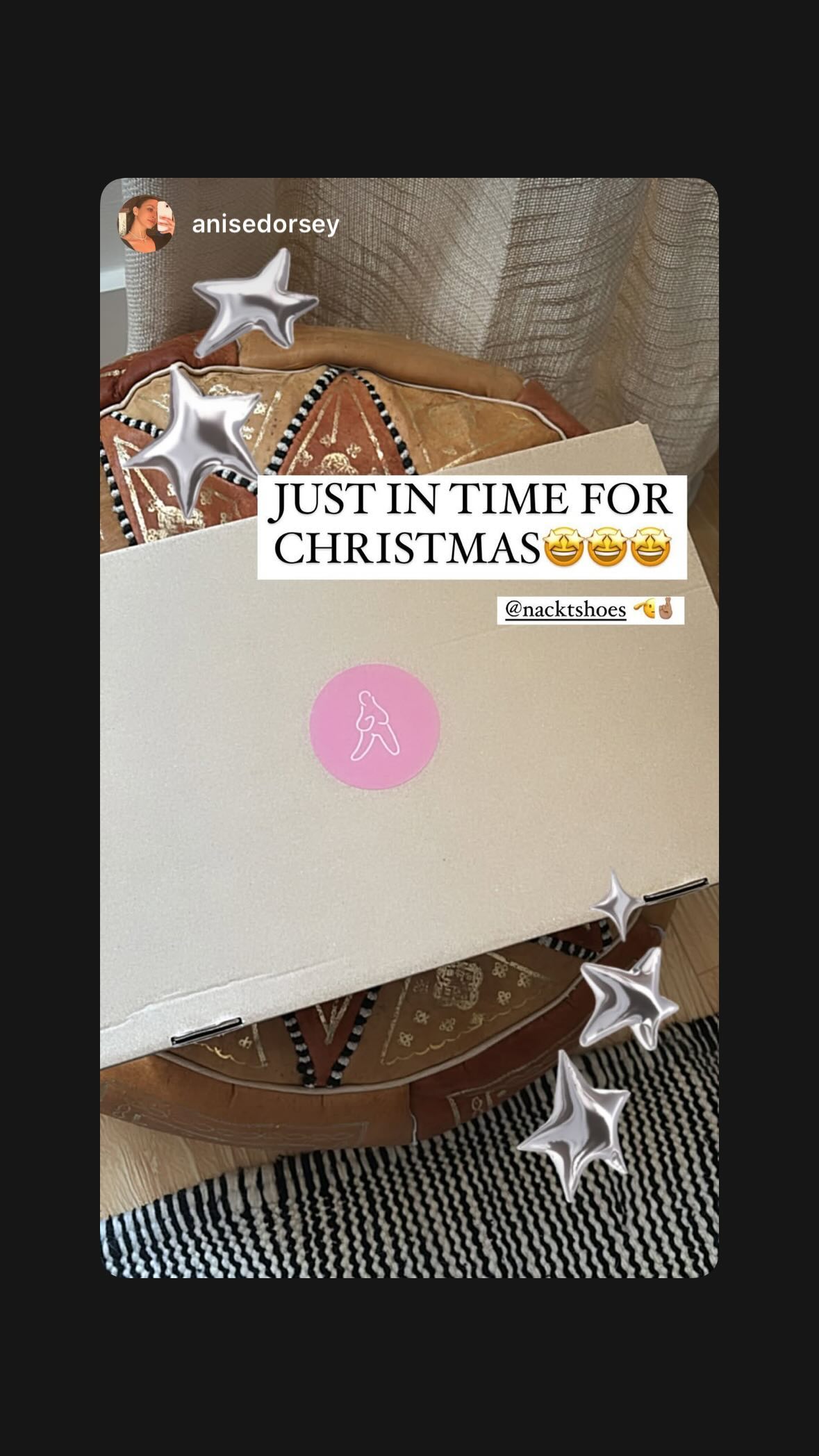 Customer testimonial shared on Instagram